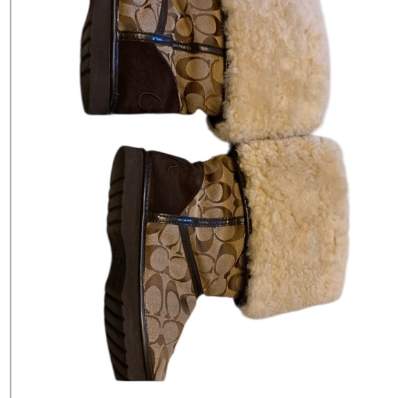 Coach Shoes - Coach Nikole Fuzzy Boots